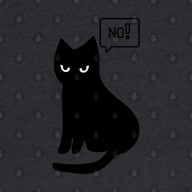 Black Cat Says no by A tone for life